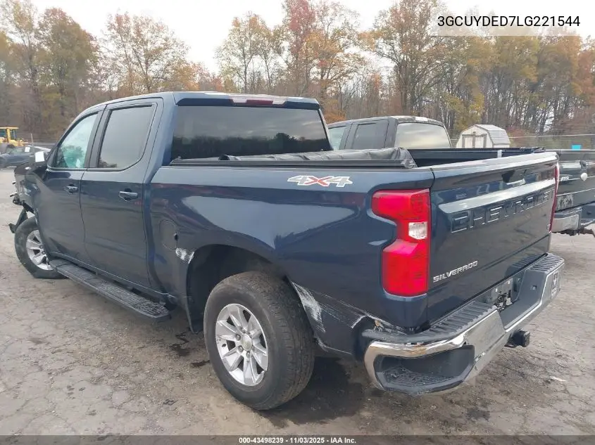 3GCUYDED7LG221544 2020 Chevrolet Silverado 1500 4Wd Short Bed Lt