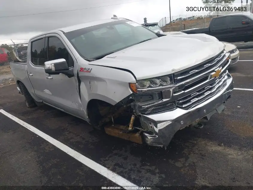 3GCUYGET6LG369483 2020 Chevrolet Silverado 1500 4Wd Short Bed Ltz