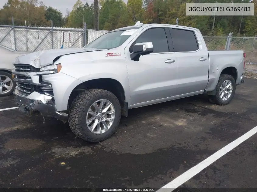 3GCUYGET6LG369483 2020 Chevrolet Silverado 1500 4Wd Short Bed Ltz