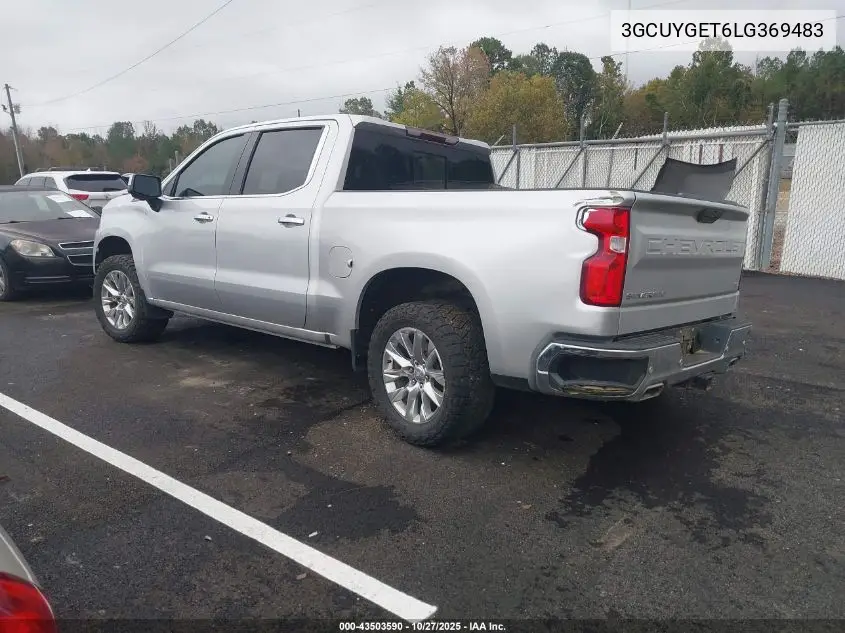 3GCUYGET6LG369483 2020 Chevrolet Silverado 1500 4Wd Short Bed Ltz