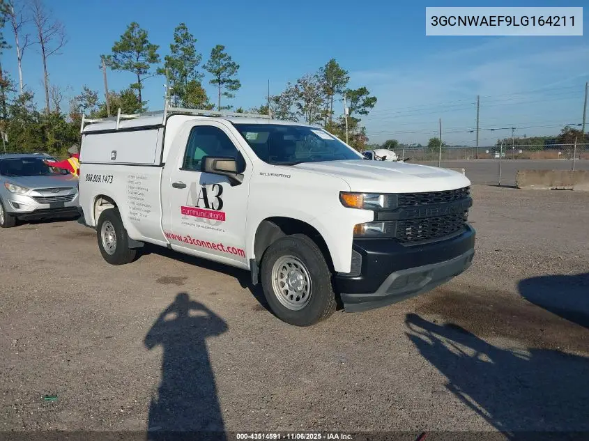 3GCNWAEF9LG164211 2020 Chevrolet Silverado 1500 2Wd Long Bed Wt