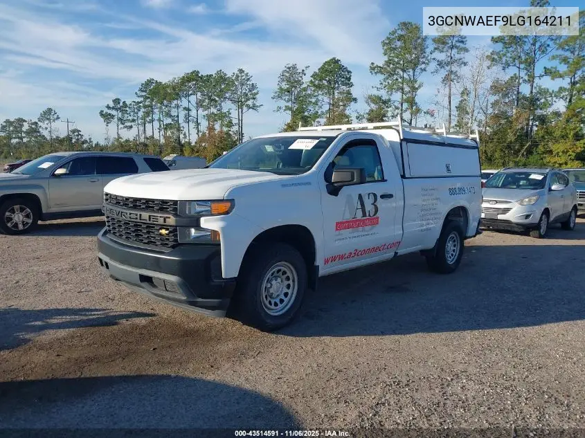 3GCNWAEF9LG164211 2020 Chevrolet Silverado 1500 2Wd Long Bed Wt