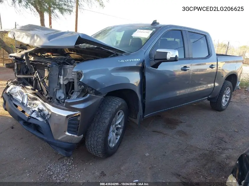 3GCPWCED2LG206625 2020 Chevrolet Silverado 1500 2Wd Short Bed Lt