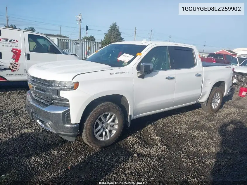1GCUYGED8LZ259902 2020 Chevrolet Silverado 1500 4Wd Short Bed Ltz