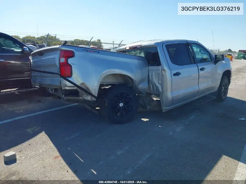 3GCPYBEK3LG376219 2020 Chevrolet Silverado 1500 4Wd Short Bed Custom