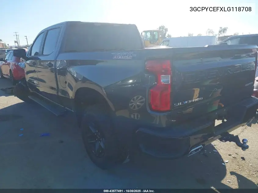 3GCPYCEFXLG118708 2020 Chevrolet Silverado 1500 4Wd Standard Bed Custom Trail Boss