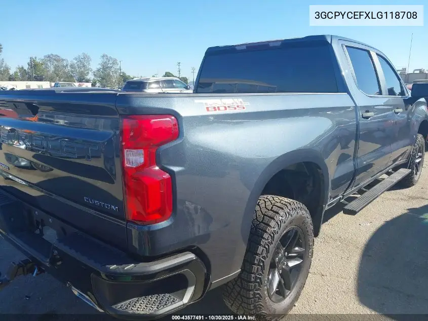 3GCPYCEFXLG118708 2020 Chevrolet Silverado 1500 4Wd Standard Bed Custom Trail Boss