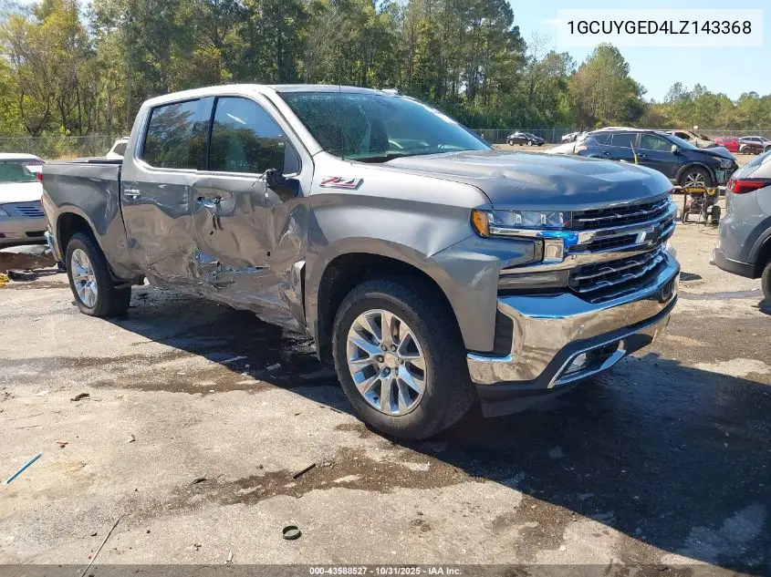 1GCUYGED4LZ143368 2020 Chevrolet Silverado 1500 4Wd Short Bed Ltz