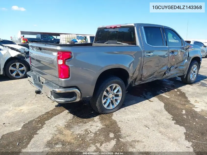 1GCUYGED4LZ143368 2020 Chevrolet Silverado 1500 4Wd Short Bed Ltz