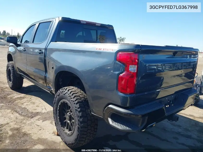 3GCPYFED7LG367998 2020 Chevrolet Silverado 1500 4Wd Short Bed Lt Trail Boss
