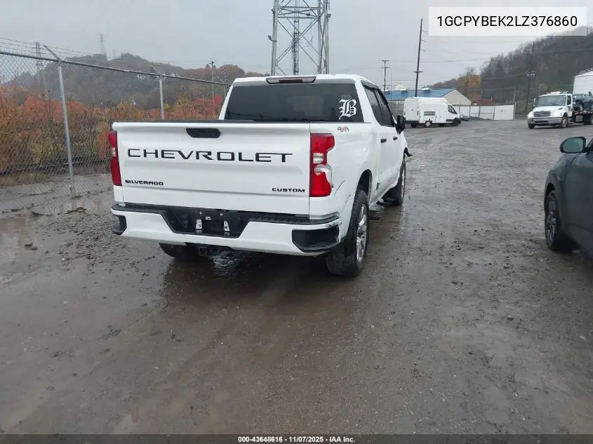 1GCPYBEK2LZ376860 2020 Chevrolet Silverado 1500 4Wd Short Bed Custom