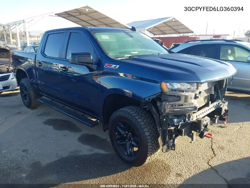 3GCPYFED6LG360394 2020 Chevrolet Silverado 1500 4Wd Short Bed Lt Trail Boss
