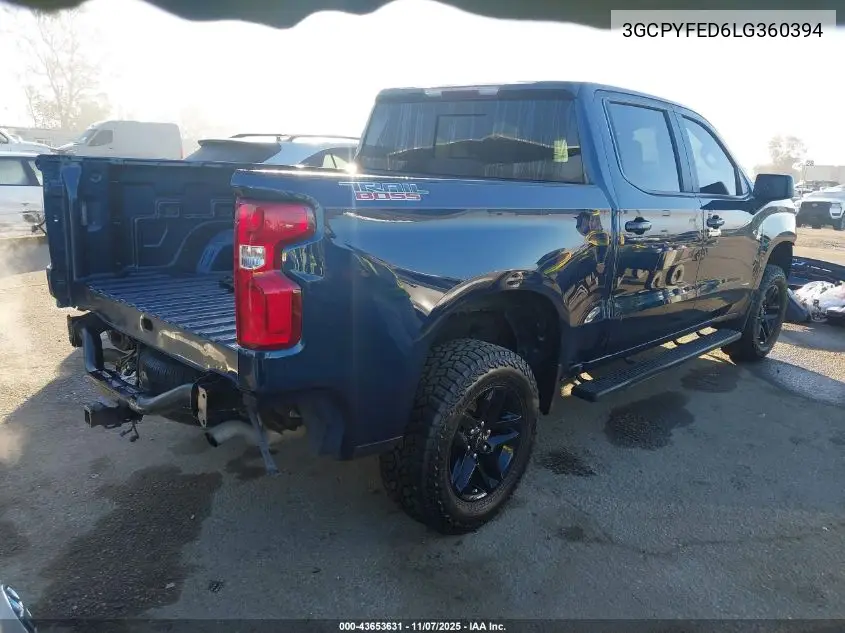3GCPYFED6LG360394 2020 Chevrolet Silverado 1500 4Wd Short Bed Lt Trail Boss