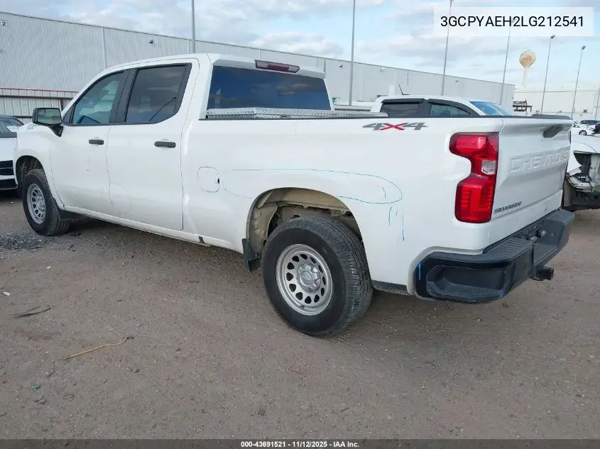 3GCPYAEH2LG212541 2020 Chevrolet Silverado 1500 4Wd Standard Bed Wt