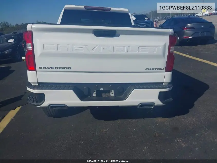 1GCPWBEF8LZ110333 2020 Chevrolet Silverado 1500 2Wd Short Bed Custom
