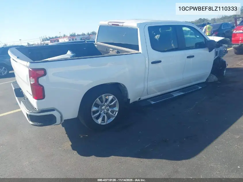 1GCPWBEF8LZ110333 2020 Chevrolet Silverado 1500 2Wd Short Bed Custom