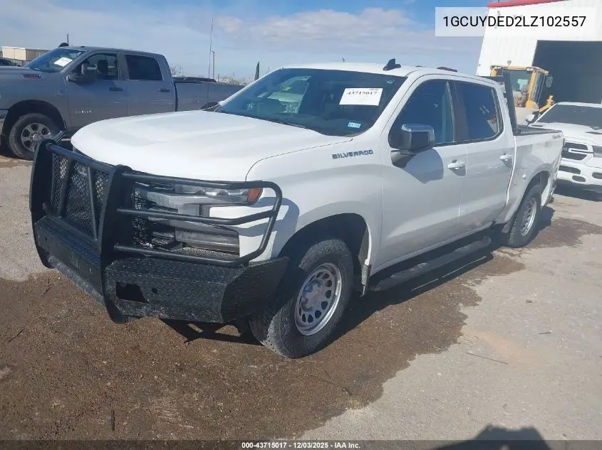 1GCUYDED2LZ102557 2020 Chevrolet Silverado 1500 4Wd Short Bed Lt