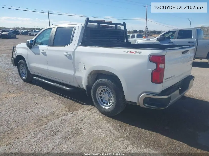1GCUYDED2LZ102557 2020 Chevrolet Silverado 1500 4Wd Short Bed Lt