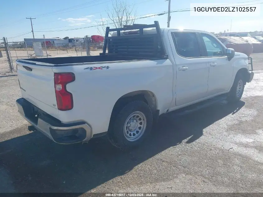 1GCUYDED2LZ102557 2020 Chevrolet Silverado 1500 4Wd Short Bed Lt