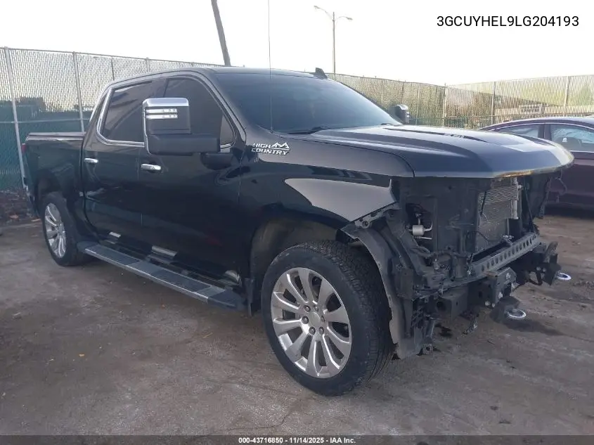 3GCUYHEL9LG204193 2020 Chevrolet Silverado 1500 4Wd Short Bed High Country
