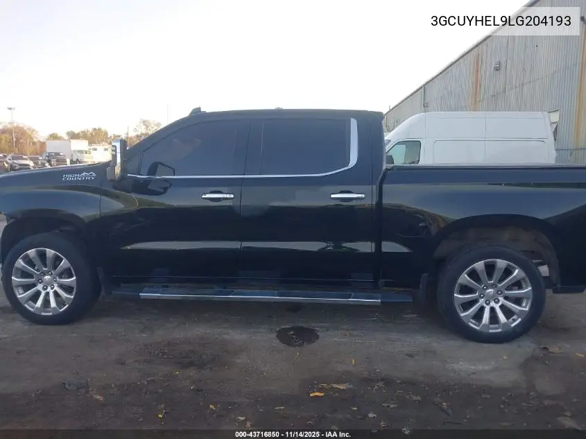 3GCUYHEL9LG204193 2020 Chevrolet Silverado 1500 4Wd Short Bed High Country