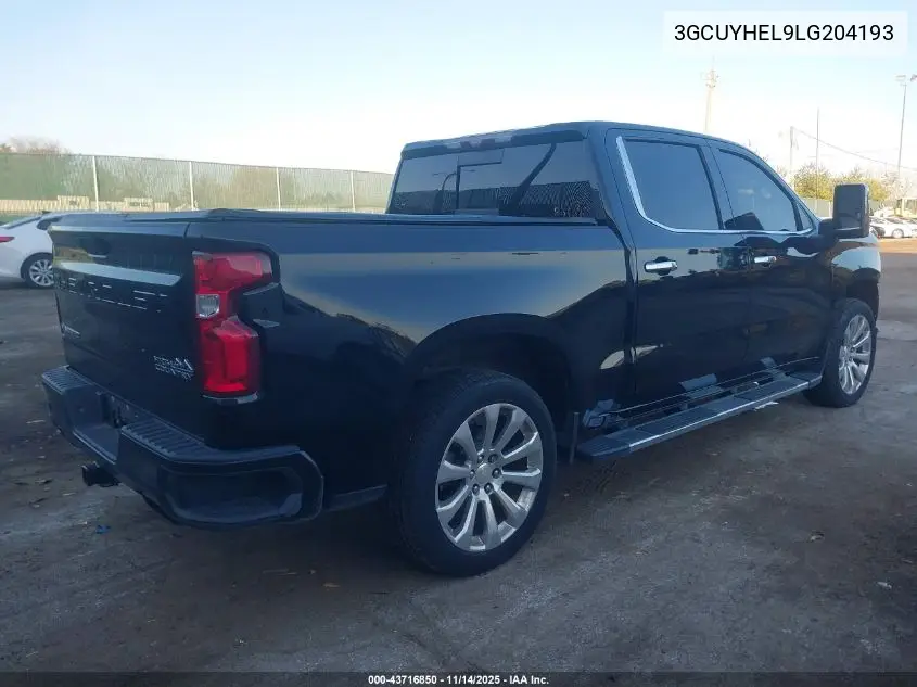 3GCUYHEL9LG204193 2020 Chevrolet Silverado 1500 4Wd Short Bed High Country