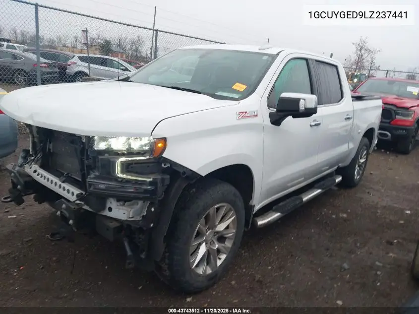 1GCUYGED9LZ237441 2020 Chevrolet Silverado 1500 4Wd Short Bed Ltz