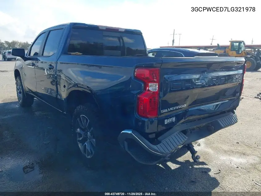 3GCPWCED7LG321978 2020 Chevrolet Silverado 1500 2Wd Short Bed Lt