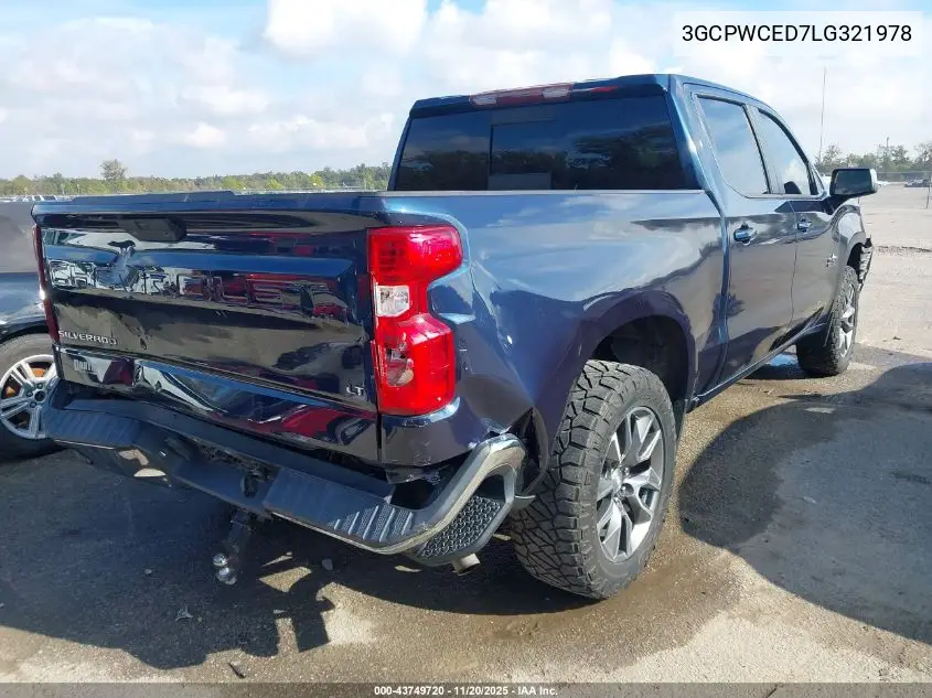 3GCPWCED7LG321978 2020 Chevrolet Silverado 1500 2Wd Short Bed Lt