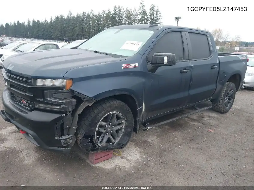 1GCPYFED5LZ147453 2020 Chevrolet Silverado 1500 4Wd Short Bed Lt Trail Boss