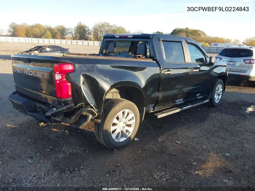 3GCPWBEF9LG224843 2020 Chevrolet Silverado 1500 2Wd Short Bed Custom
