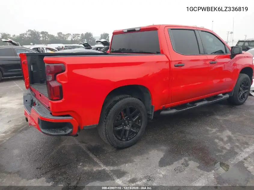 1GCPWBEK6LZ336819 2020 Chevrolet Silverado 1500 2Wd Short Bed Custom
