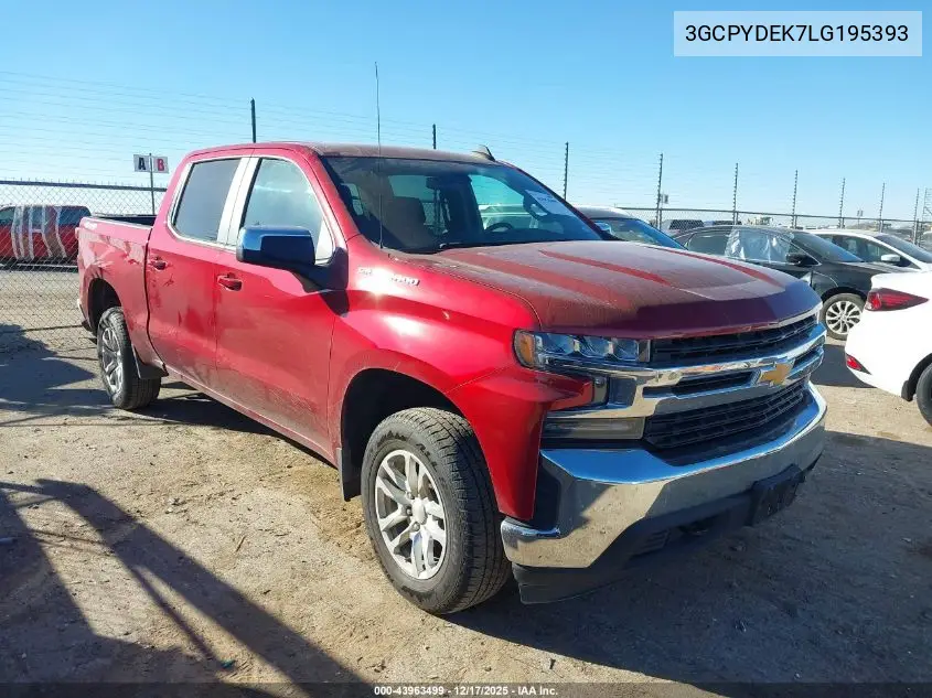 3GCPYDEK7LG195393 2020 Chevrolet Silverado 1500 4Wd Short Bed Lt
