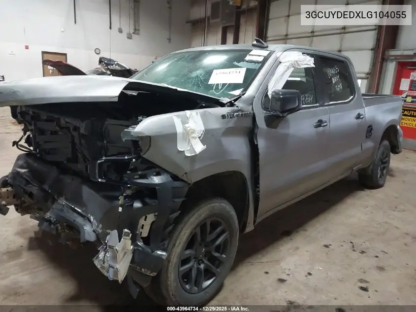 3GCUYDEDXLG104055 2020 Chevrolet Silverado 1500 4Wd Standard Bed Lt