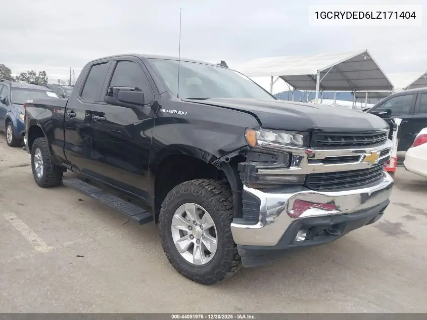 1GCRYDED6LZ171404 2020 Chevrolet Silverado 1500 4Wd Standard Bed Lt