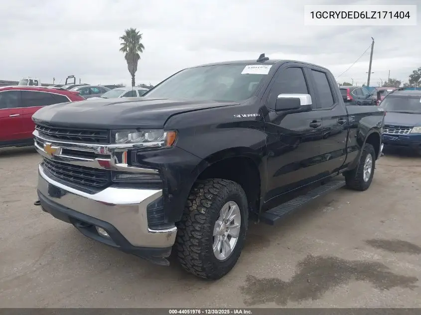 1GCRYDED6LZ171404 2020 Chevrolet Silverado 1500 4Wd Standard Bed Lt