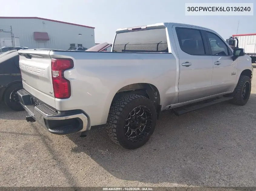 3GCPWCEK6LG136240 2020 Chevrolet Silverado 1500 2Wd Short Bed Lt