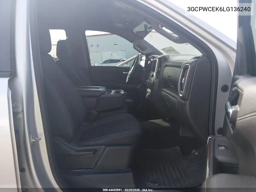 3GCPWCEK6LG136240 2020 Chevrolet Silverado 1500 2Wd Short Bed Lt