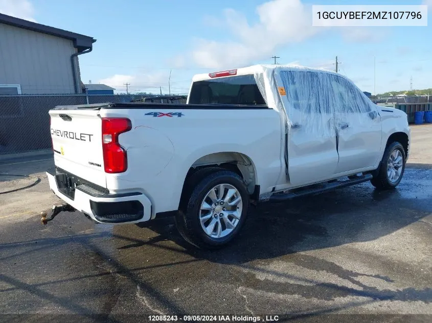 1GCUYBEF2MZ107796 2021 Chevrolet Silverado 1500