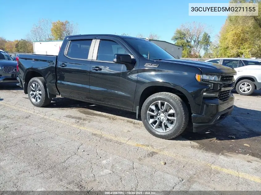 3GCUYEED5MG271155 2021 Chevrolet Silverado 1500 4Wd Short Bed Rst