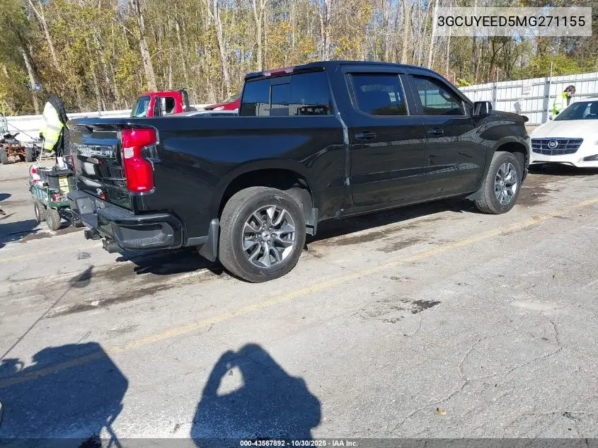 3GCUYEED5MG271155 2021 Chevrolet Silverado 1500 4Wd Short Bed Rst