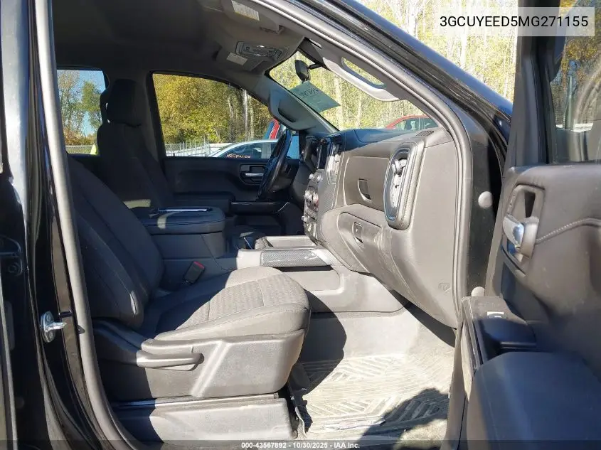 3GCUYEED5MG271155 2021 Chevrolet Silverado 1500 4Wd Short Bed Rst