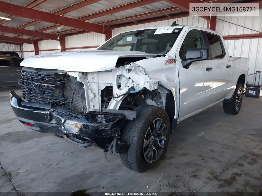 3GCPYCEL4MG168771 2021 Chevrolet Silverado 1500 4Wd Short Bed Custom Trail Boss