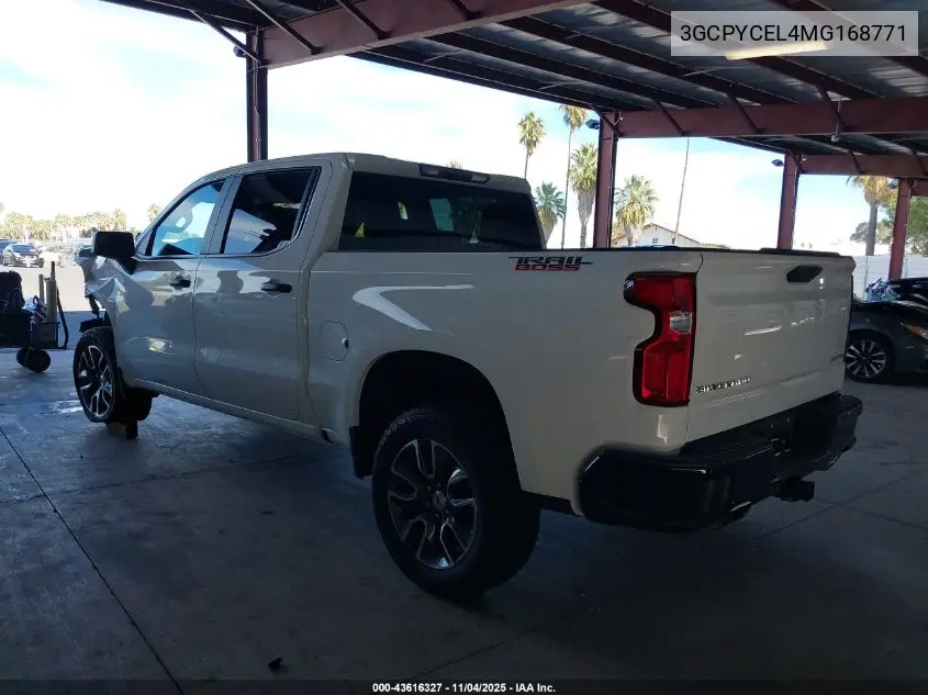 3GCPYCEL4MG168771 2021 Chevrolet Silverado 1500 4Wd Short Bed Custom Trail Boss