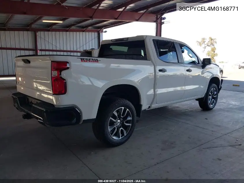 3GCPYCEL4MG168771 2021 Chevrolet Silverado 1500 4Wd Short Bed Custom Trail Boss
