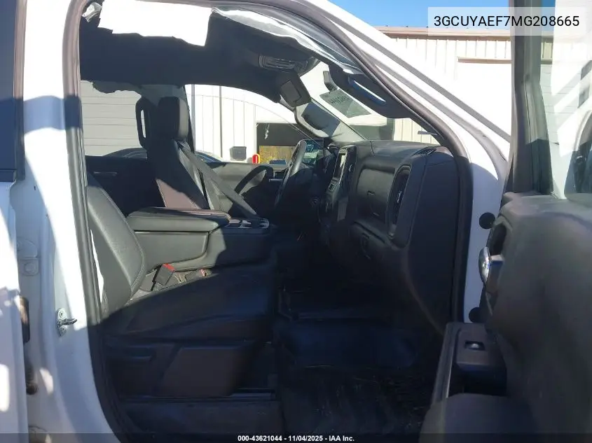 3GCUYAEF7MG208665 2021 Chevrolet Silverado 1500 4Wd Short Bed Wt