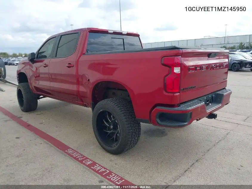 1GCUYEET1MZ145950 2021 Chevrolet Silverado 1500 4Wd Short Bed Rst