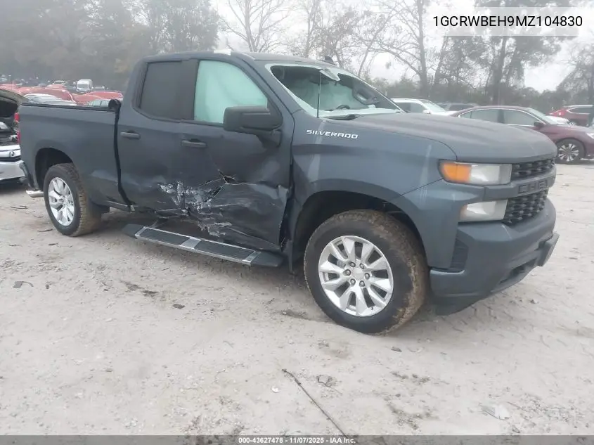 1GCRWBEH9MZ104830 2021 Chevrolet Silverado 1500 2Wd Standard Bed Custom