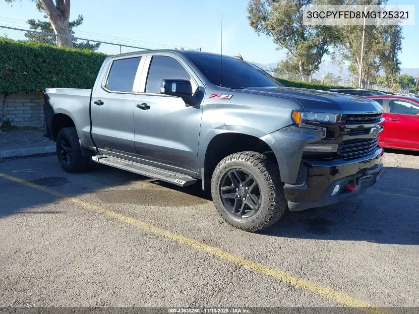 3GCPYFED8MG125321 2021 Chevrolet Silverado 1500 4Wd Short Bed Lt Trail Boss