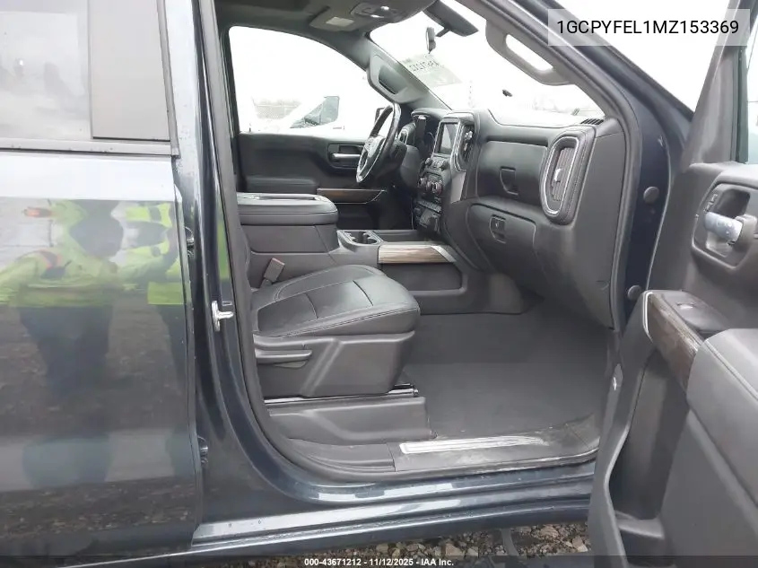 1GCPYFEL1MZ153369 2021 Chevrolet Silverado 1500